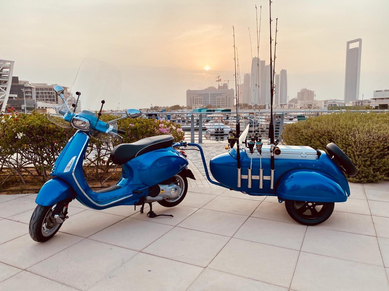 Custom sidecar Vespa & motor touring across Southeast Asia by Scooter99